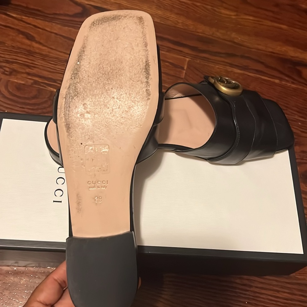 Authentic women’s Gucci Malaga Kid GG Marmont Slide sandal! - Picture 6 of 9